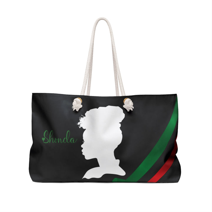 Forever Friends Acrostic Poem Weekender Tote Bag - Silhouette - Personalized