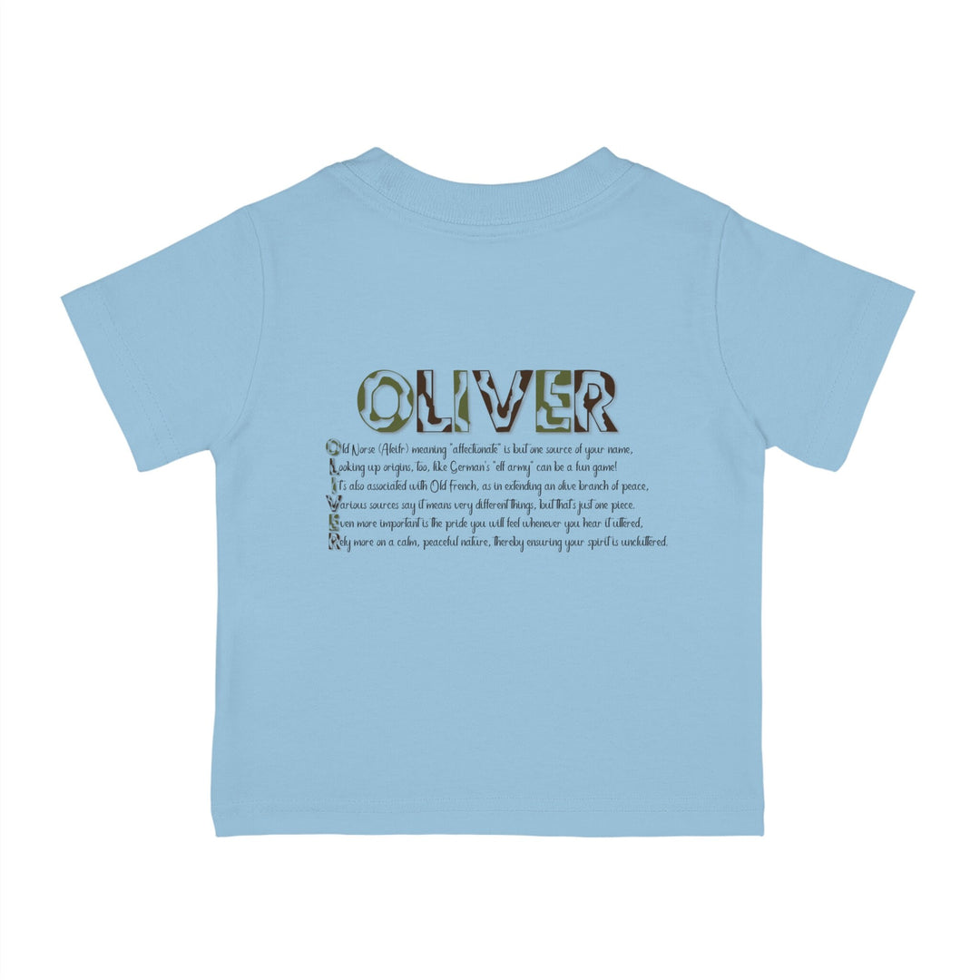 Infant Cotton Jersey Tee, Personalized Baby T-shirts, Boy Names, Birthday Gift for Boys, Baby Shower Boy, Namesakes, Acrostic Poem, Names