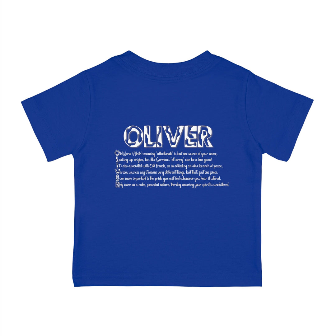 Infant Cotton Jersey Tee, Personalized Baby T-shirts, Boy Names, Birthday Gift for Boys, Baby Shower Boy, Namesakes, Acrostic Poem, Names