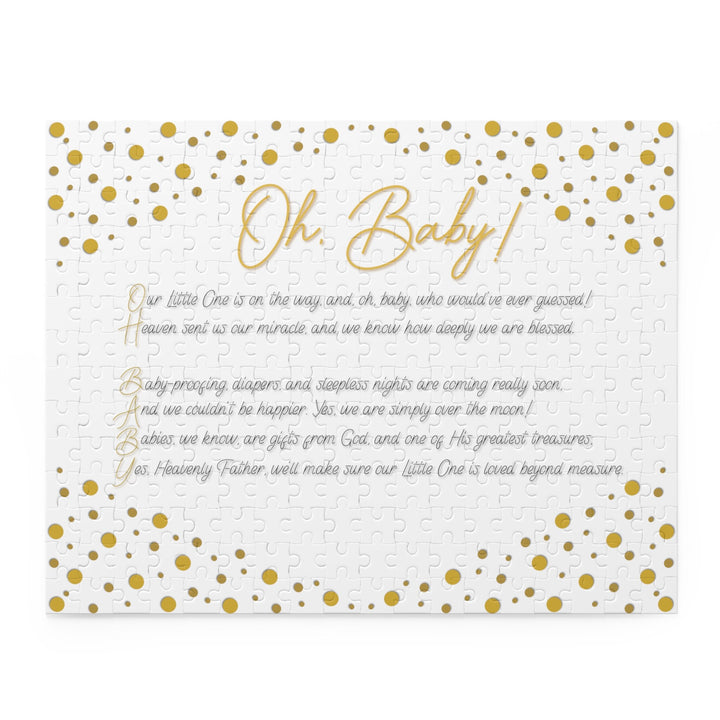 Baby Shower, Baby Shower Puzzle, Baby Shower Accessories, Baby Shower Decor, Baby Shower Ideas, Oh, Baby! New Mother, Acrostic Poem