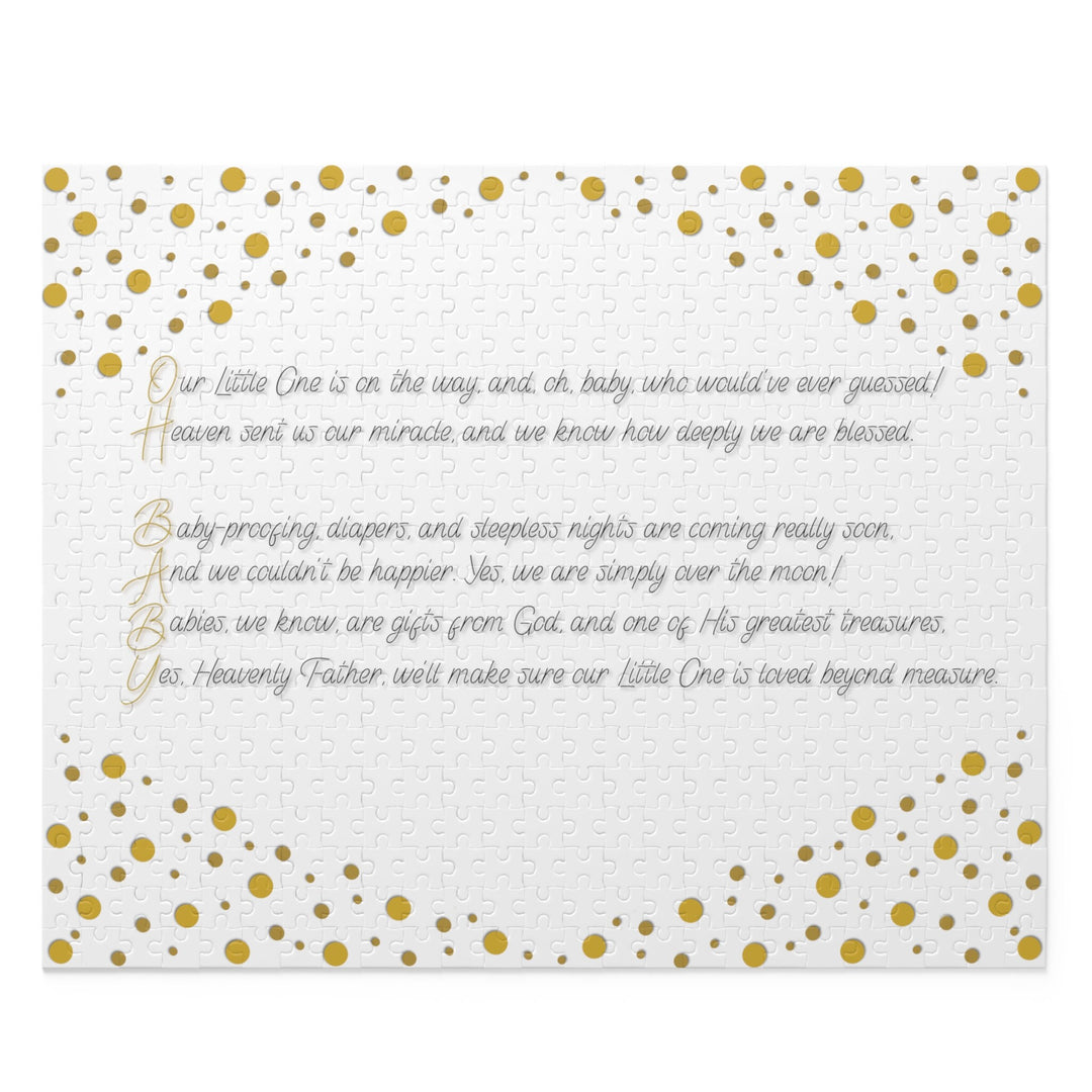Baby Shower, Baby Shower Puzzle, Baby Shower Accessories, Baby Shower Decor, Baby Shower Ideas, Oh, Baby! New Mother, Acrostic Poem