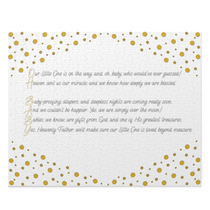 Baby Shower, Baby Shower Puzzle, Baby Shower Accessories, Baby Shower Decor, Baby Shower Ideas, Oh, Baby! New Mother, Acrostic Poem