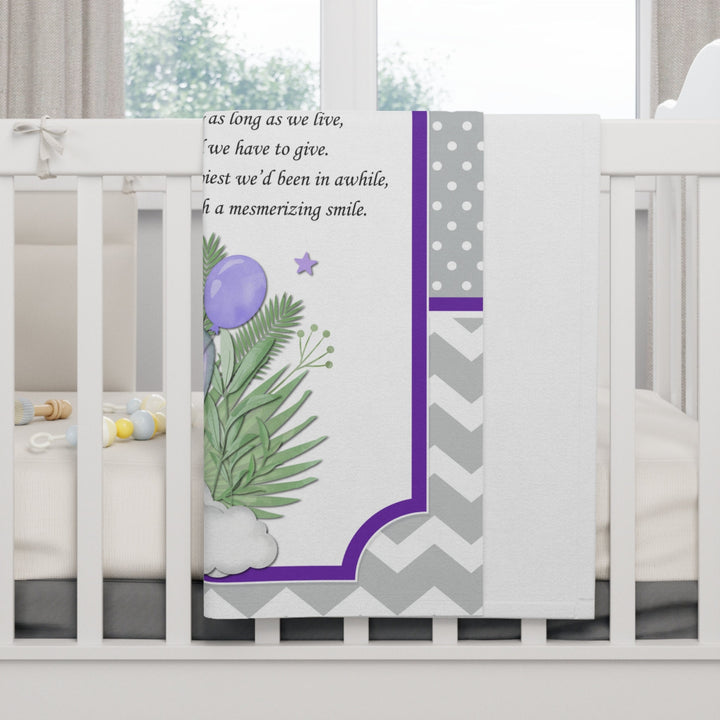 Personalized Baby Blanket, Baby Girl, Baby Shower, Nursery decor, Newborn Girl Blanket, Baby Shower Gift, Unique Baby Blanket, Acrostic Poem