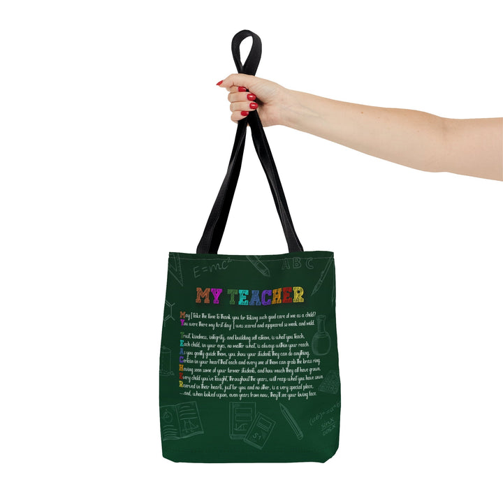 My Teacher Tote Bag. Perfect gift for National Teacher's Day, Holiday or Christmas Gift, or End of Year Thank You.
