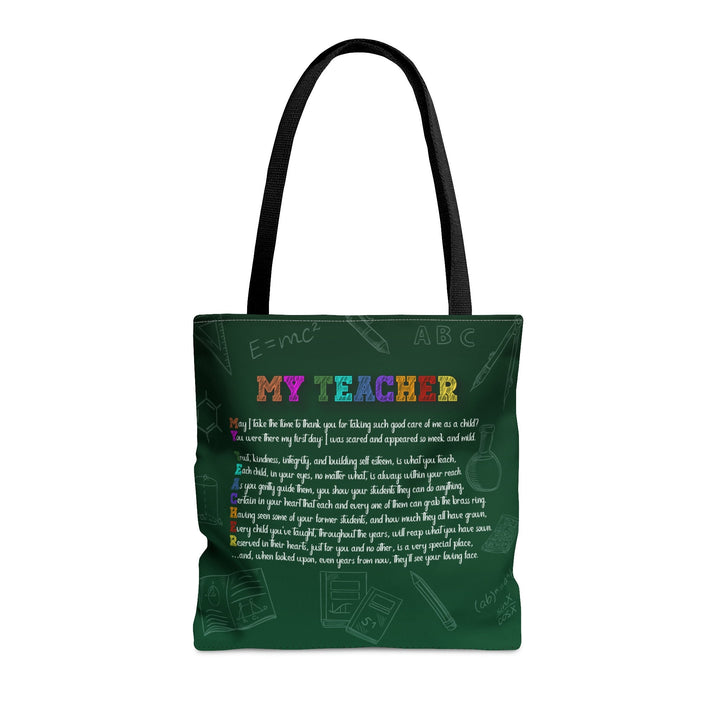 My Teacher Tote Bag. Perfect gift for National Teacher's Day, Holiday or Christmas Gift, or End of Year Thank You.