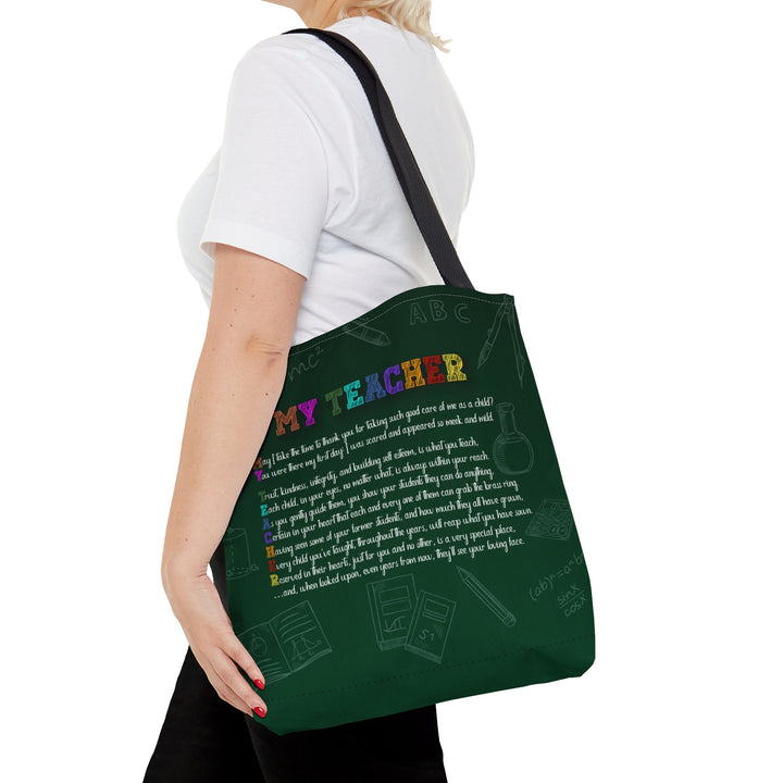 My Teacher Tote Bag. Perfect gift for National Teacher's Day, Holiday or Christmas Gift, or End of Year Thank You.