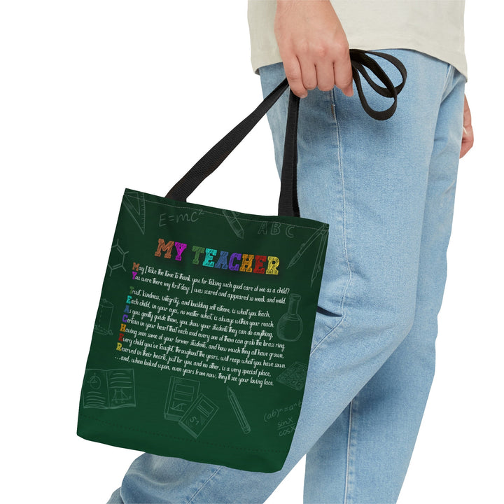 My Teacher Tote Bag. Perfect gift for National Teacher's Day, Holiday or Christmas Gift, or End of Year Thank You.