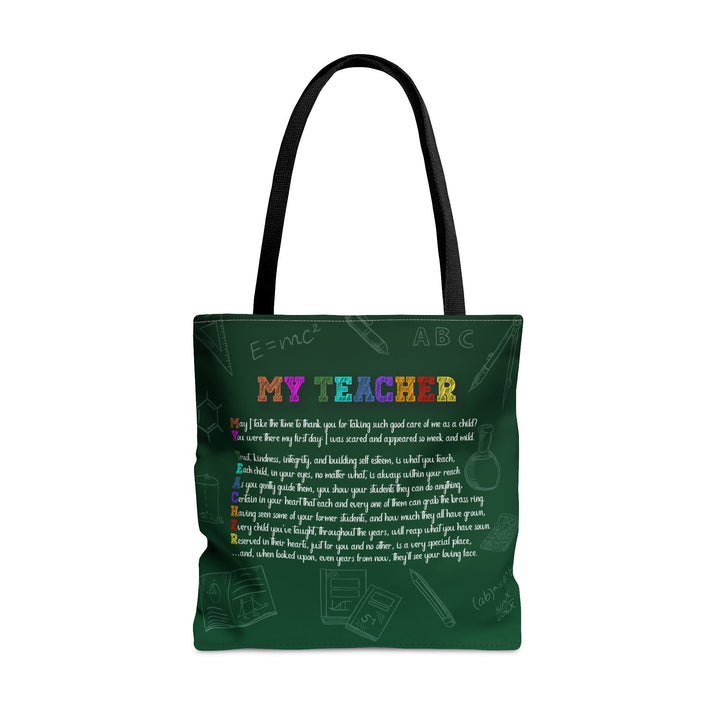 My Teacher Tote Bag. Perfect gift for National Teacher's Day, Holiday or Christmas Gift, or End of Year Thank You.