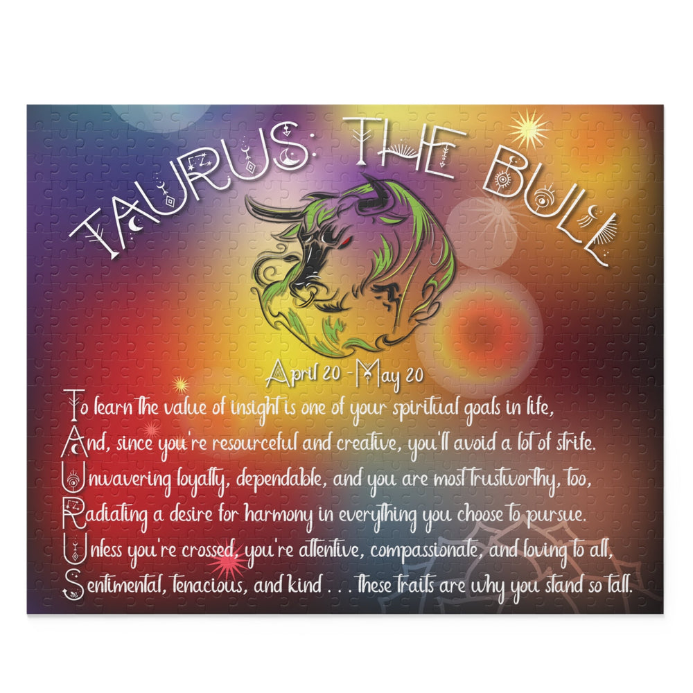 Written in the Stars "Taurus" Acrostic Puzzle