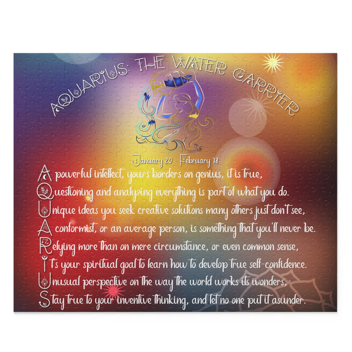 Written in the Stars "Aquarius" Acrostic Puzzle