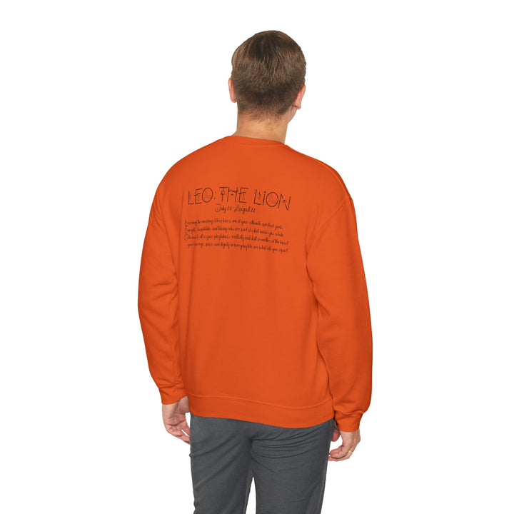 Astrology Sweatshirt with Acrostic Poem Spelling out "Leo". Great Birthday or Christmas Horoscope Sign Gift for Any Zodiac Lover.