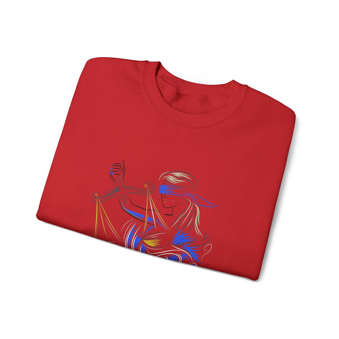 Astrology Sweatshirt with Acrostic Poem Spelling out "Libra". Great Birthday or Christmas Horoscope Sign Gift for Any Zodiac Lover.