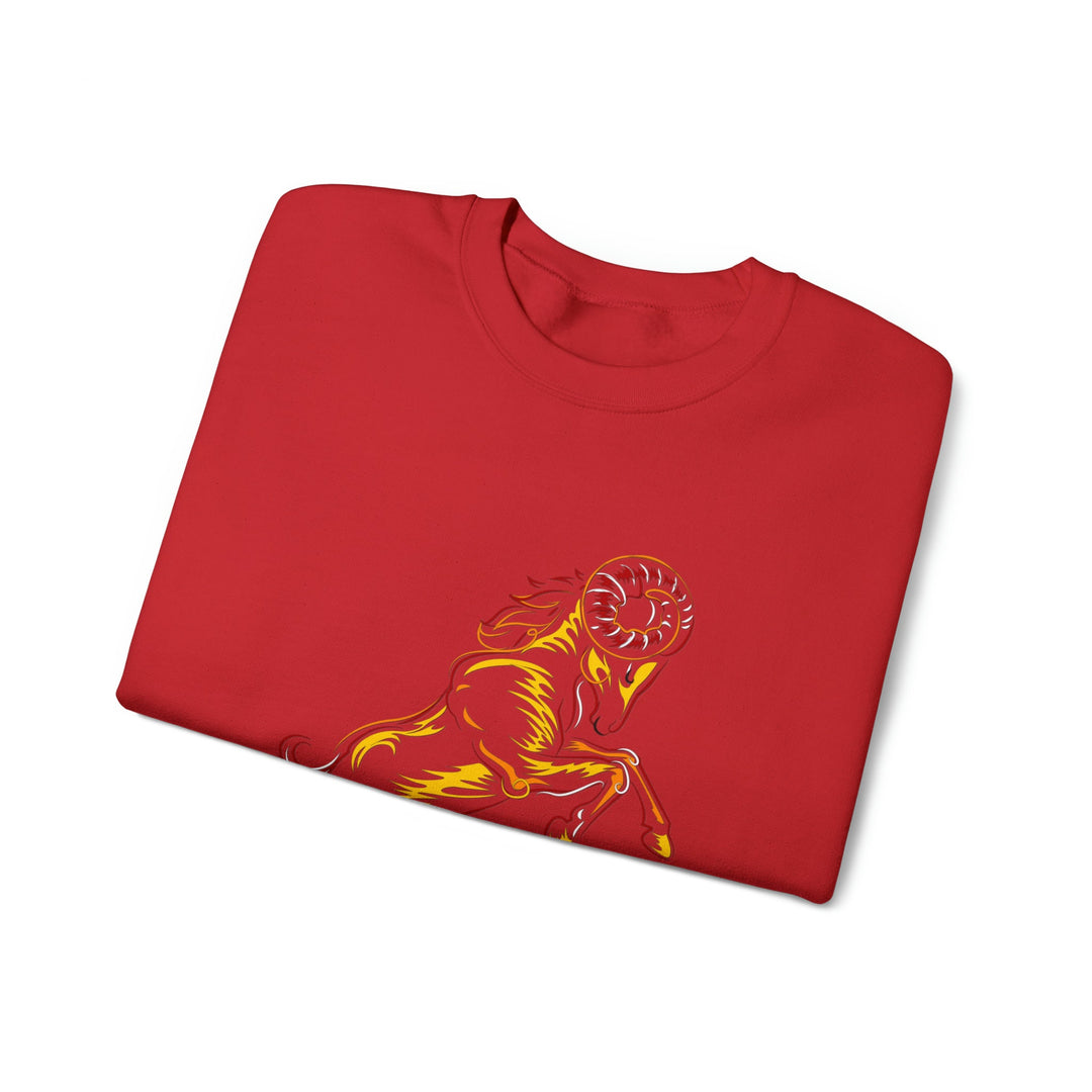 Astrology Sweatshirt with Acrostic Poem Spelling out "Aries". Great Birthday or Christmas Horoscope Sign Gift for Any Zodiac Lover.